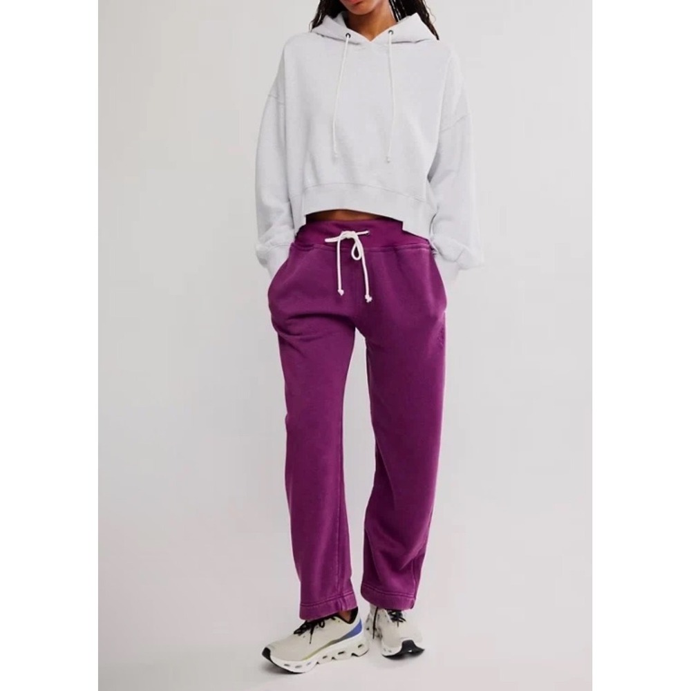 NWT Free People Movement Final Call Pants/Deep Mulberry Medium - Picture 8 of 10
